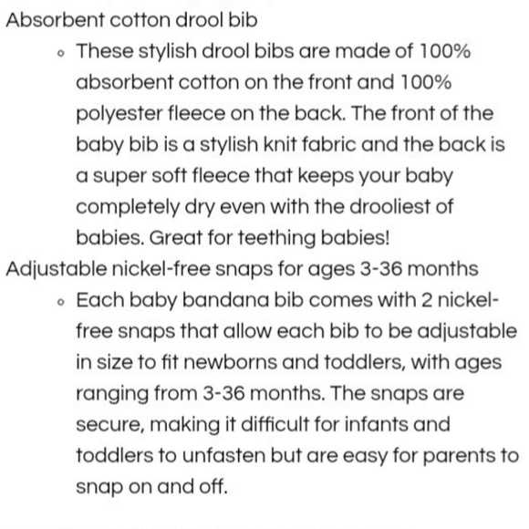 Baby Bandana Bibs - Picture 5 of 5